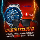 CASIO EDIFICE R3 – PODER Y PRECISIÓN + REGALO GAFAS RAY-BAN