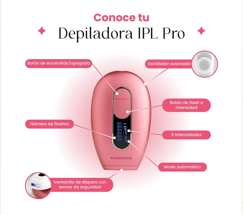 DEPILADORA SHINNYSKIN PERMANENTE IPL PRO